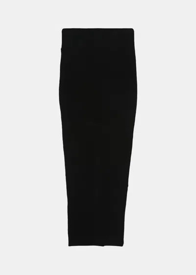 Rick Owens Black Theresa Midi Skirt In Theresa Skirtblack