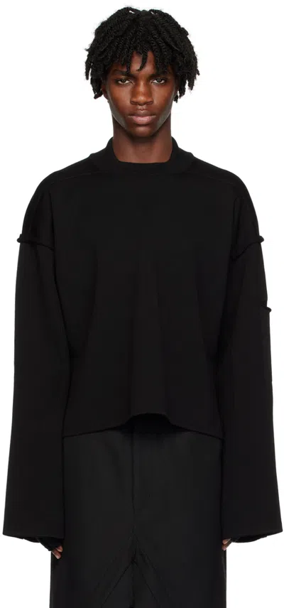 Rick Owens Wool Tommy Lupetto Sweater In 09 Black