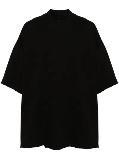 Rick Owens Organic-cotton T-shirt In Black