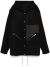 Rick Owens Drawstring Hem Wool Coat