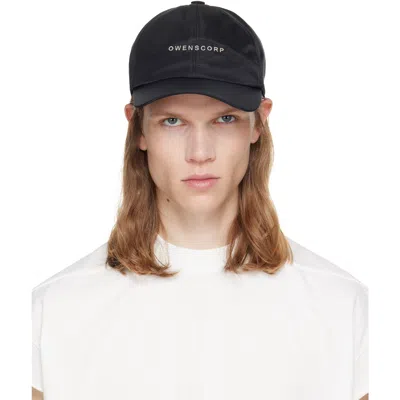 Rick Owens Black Tower Baseball Cap