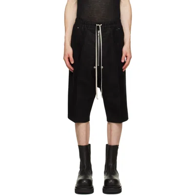 Rick Owens Black Tower Bela Pods Shorts