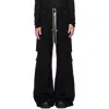 Rick Owens Black Concordians Tailored Cargobelas Cargo Pants In Black
