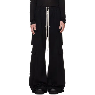 RICK OWENS BLACK TOWER CARGOBELAS CARGO PANTS