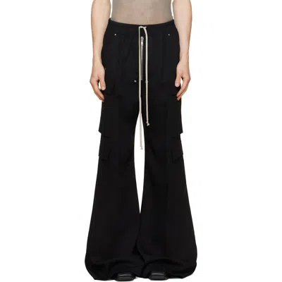 RICK OWENS BLACK TOWER CARGOBELAS CARGO PANTS
