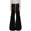 Rick Owens Black Concordians Tailored Cargobelas Cargo Pants In Black