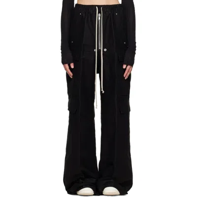 Rick Owens Black Tower Cargobelas Trousers