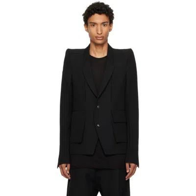 Rick Owens Black Tower Custom Larry Jacket
