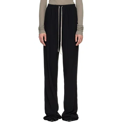 Rick Owens Black Tower Dietrich Drawstring Lounge Pants
