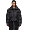 Rick Owens Black Tower Draculimo Down Jacket In Black