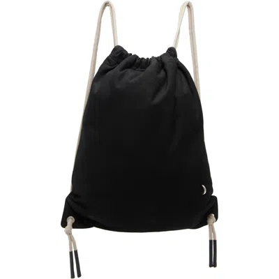 Rick Owens Black Tower Drawstring Backpack
