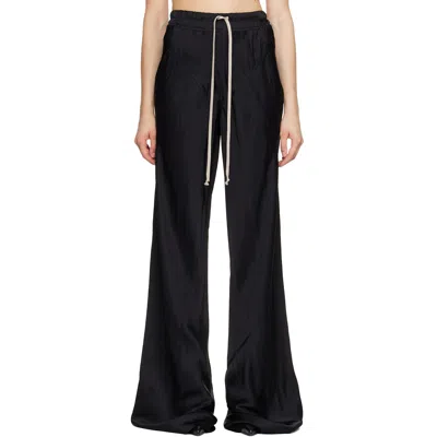 Rick Owens Drawstring Wide-leg Trousers In Black