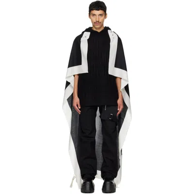 Rick Owens Black Tower Flag 133x168 Scarf