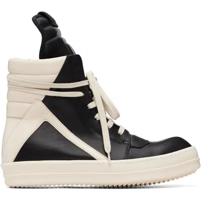 Rick Owens Black Tower Geobasket Sneakers