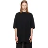 Rick Owens Black Crew Neck T-shirt In Black
