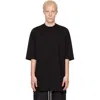 Rick Owens Black Crew Neck T-shirt In Black