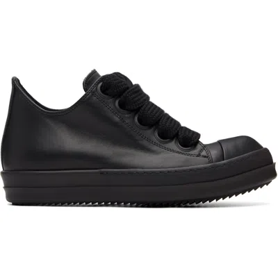 Rick Owens Black Tower Jumbolace Low Sneaks Sneakers