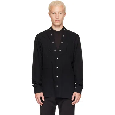 Rick Owens Black Tower Larry Fogpocket Shirt