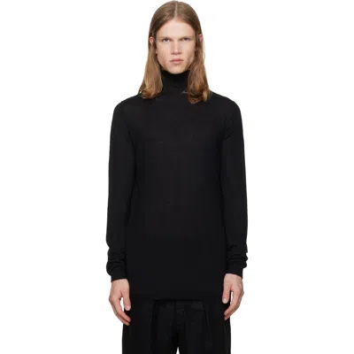 Rick Owens Black Tower Level Turtleneck