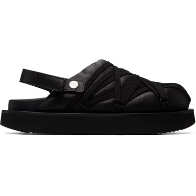 Rick Owens Black Tower Megalace Padded Platform Loafers