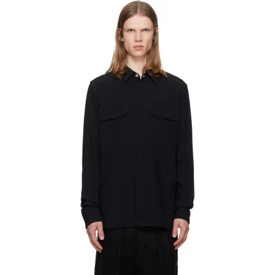 Rick Owens Black Tower Overshirt