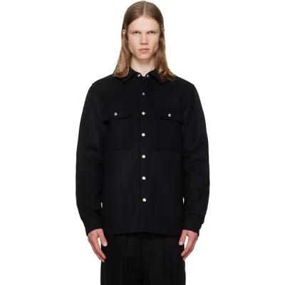 Rick Owens Black Tower Overshirt
