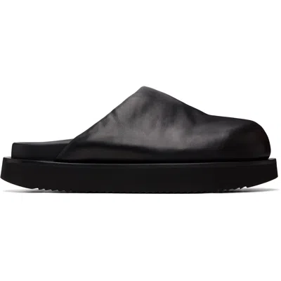 Rick Owens Black Tower Padded Platform Slides
