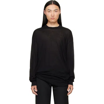 Rick Owens Black Tower Rick S Jumbo Ls T-shirt