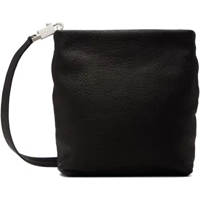 Rick Owens Black Tower Soft Adri Satchel In 09 Black