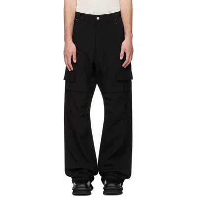 Rick Owens Black Tower Stefan Cargo Pants