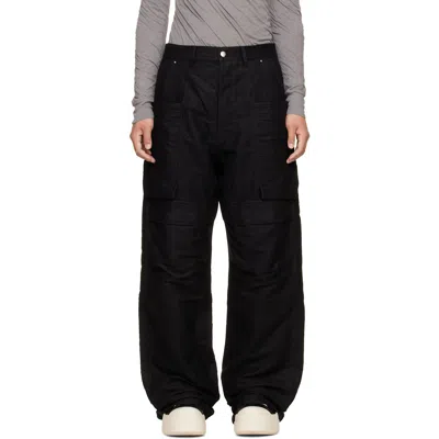 Rick Owens Black Tower Stefan Cargo Pants