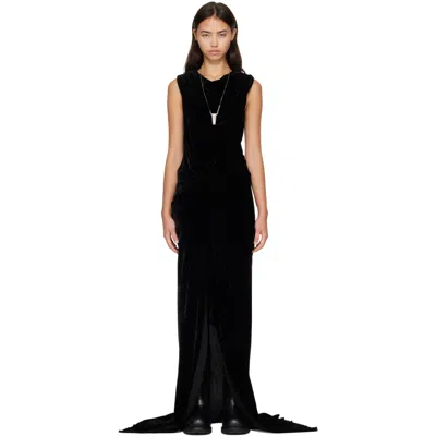 Rick Owens Black Tower Strutter Maxi Dress