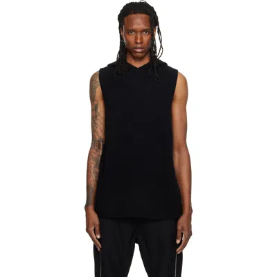 Rick Owens Black Tower Tank Hoodie