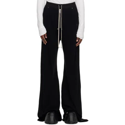 Rick Owens Black Tower Wide Bela Trousers In 09 Black