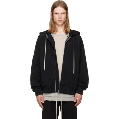Rick Owens Black Tower Windbreaker Hoodie