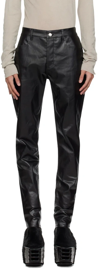 Rick Owens Black Tyrone Jeans In 09 Black