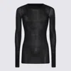 Rick Owens Long-sleeved Top With Subtle Back Closure In Black