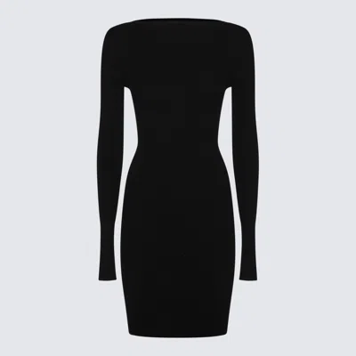 Rick Owens Black Viscose Mini Dress