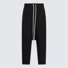 RICK OWENS RICK OWENS BLACK VISCOSE PANTS