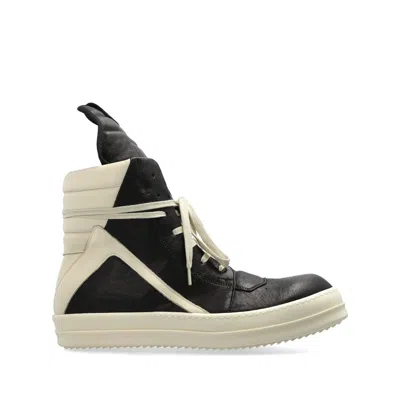 RICK OWENS BLACK  WHITE SNEAKERS