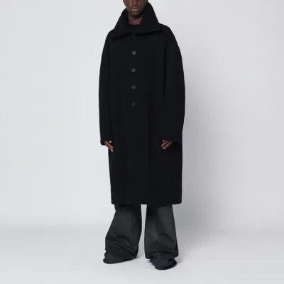 Rick Owens Black Wool Coat