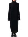 Rick Owens Long Coat Structured Back Vent In Black