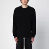Rick Owens Black Wool Crew-neck Sweater In Black
