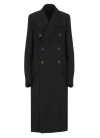 Rick Owens Officer Coat In Black