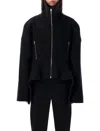 Rick Owens Black Wool Draculimo Structured Jacket In Black