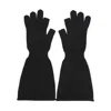 Rick Owens Black Porterville Alpaca Knit Gloves In Black