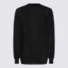 Rick Owens Oversized Hooded Sweater In Black