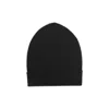 Rick Owens Textured Knit Beanie Cuffed Edge In Black