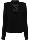 Rick Owens Wool Single-breasted Blazer In Black