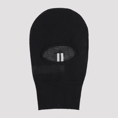 Rick Owens Black Wool Skull Balaclava Hat